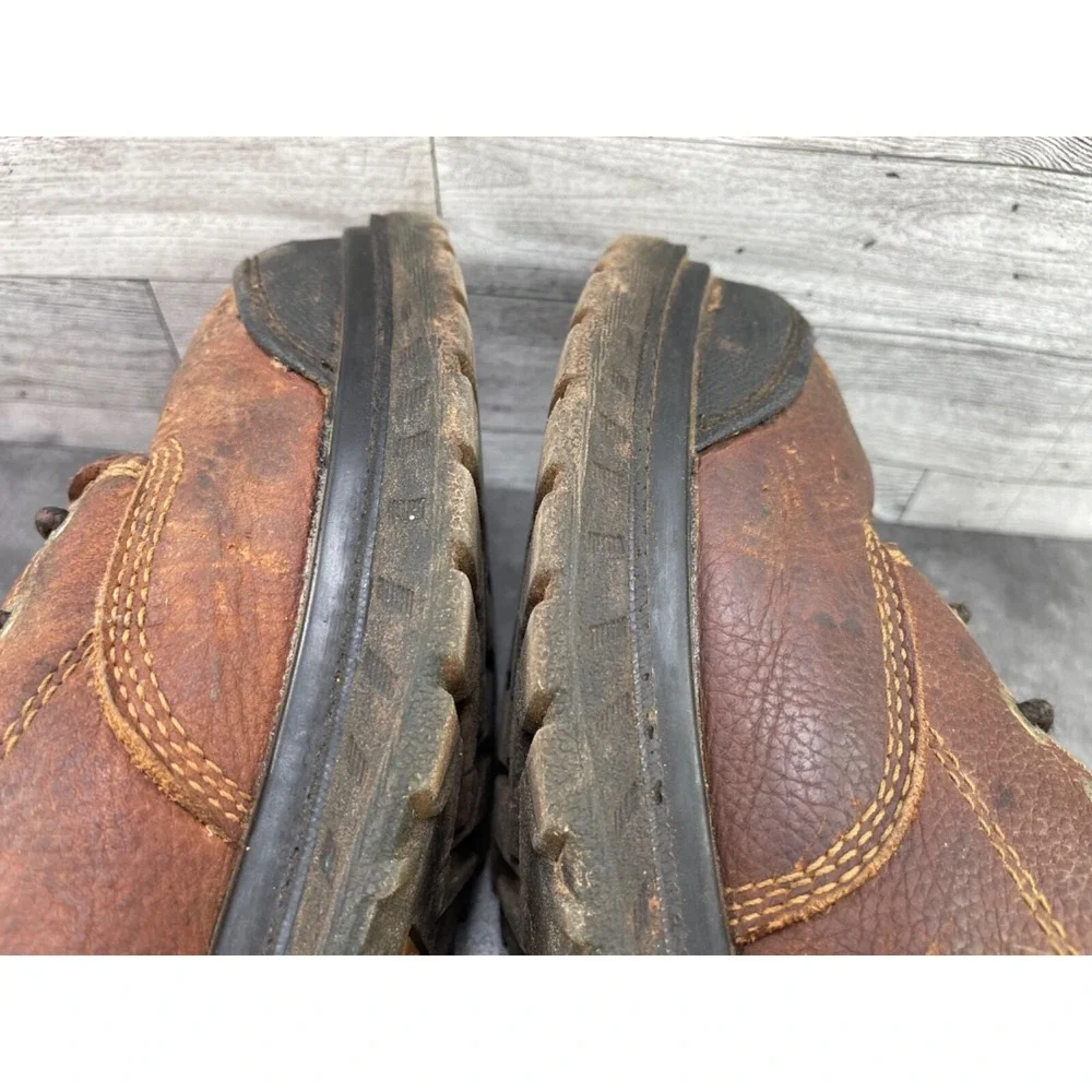 Georgia Zero Drag 6in Safety Boots Mens 13M Brown Leather Steel Toe Work Hi